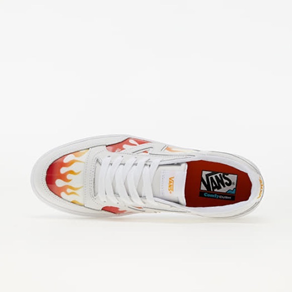 Vans Shoes | Vans Lowland CC (Lenticular) True White Flame Sz 11 | Color: Orange/White | Size: 11 | Justified23's Closet